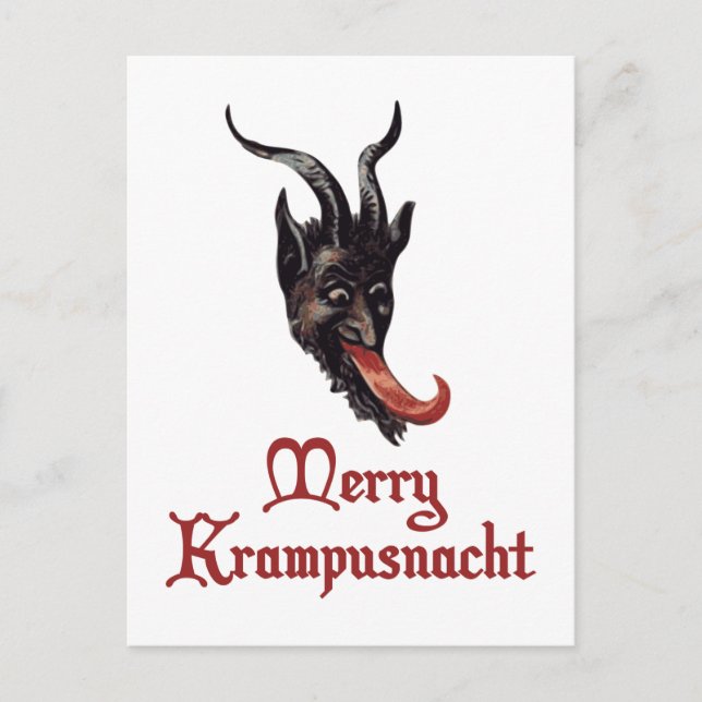 Cartão Postal De Festividades Feliz Krampusnacht (Frente)