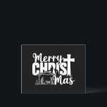 Cartão Postal De Festividades Feliz Mas Natal Cristão Família Jesus<br><div class="desc">Feliz Mas Natal Cristão Família Jesus</div>