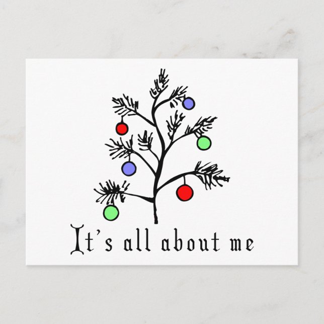 Cartão Postal De Festividades Feliz Natal (Frente)