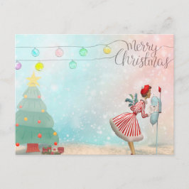 Cartão Postal De Festividades "Feliz Natal"