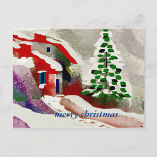 Cartão Postal De Festividades feliz natal