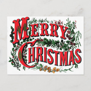 Cartão Postal De Festividades Feliz Natal