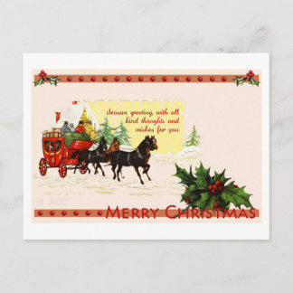Cartão Postal De Festividades Feliz Natal