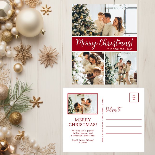 Cartão Postal De Festividades Feliz Natal 4 Foto (Criador carregado)