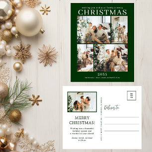 Cartão Postal De Festividades Feliz Natal 5 Fotos 