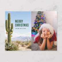 Feliz Natal Arizona Foto Personalizada da Família