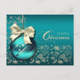 Cartão Postal De Festividades Feliz Natal. Christmas Bauble