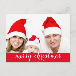 Cartão Postal De Festividades Feliz Natal com Feriado de Foto de Amor