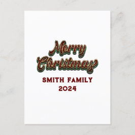 Cartão Postal De Festividades Feliz Natal - Correspondência Familiar