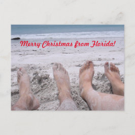 Cartão Postal De Festividades Feliz Natal da Flórida