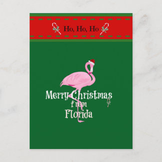 Cartão Postal De Festividades Feliz Natal da Flórida