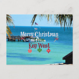 Cartão Postal De Festividades Feliz Natal de Key West