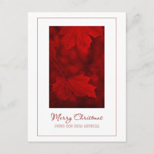Cartão Postal De Festividades Feliz Natal Do Novo Cartão-Postal De Endereço