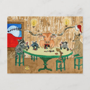 Cartão Postal De Festividades Feliz Natal do Texas