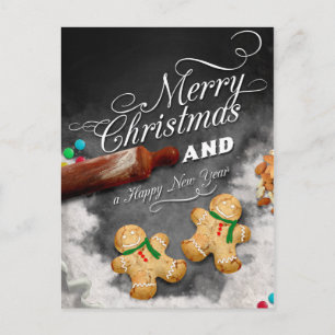 Cartão Postal De Festividades Feliz Natal e Ano Novo