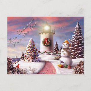 Cartão Postal De Festividades Feliz Natal e feliz ano novo