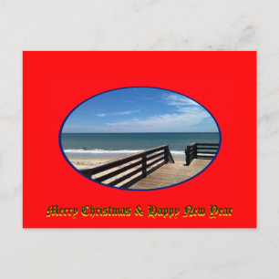 Cartão Postal De Festividades Feliz Natal e Feliz ano novo Vero Beach FL