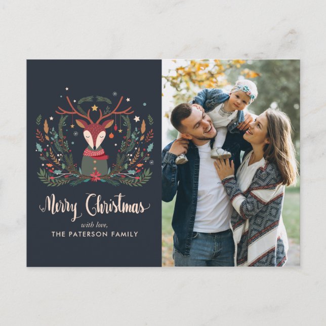 Cartão Postal De Festividades "Feliz Natal" Festa Festiva Natal (Frente)