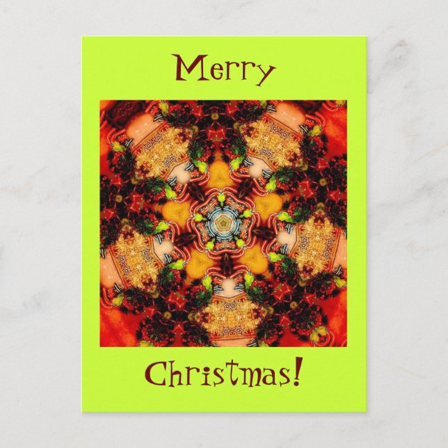 Cartão Postal De Festividades Feliz Natal Flare (Frente)