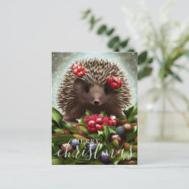 Cartão Postal De Festividades Feliz Natal - Foguete Feliz