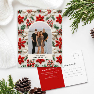 Cartão Postal De Festividades Feliz Natal - Foto da Família