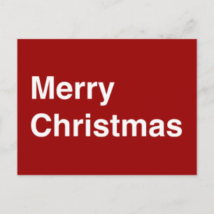 Cartão Postal De Festividades Feliz Natal Helvetica