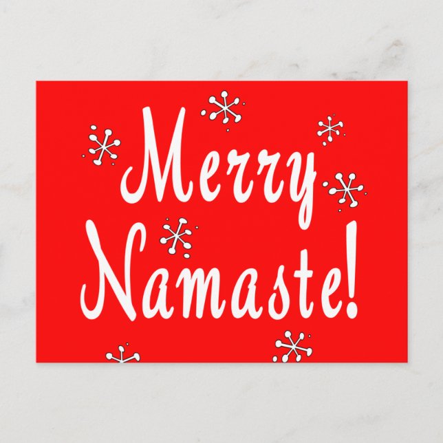Cartão Postal De Festividades Feliz Natal, Namaste Gifts (Frente)