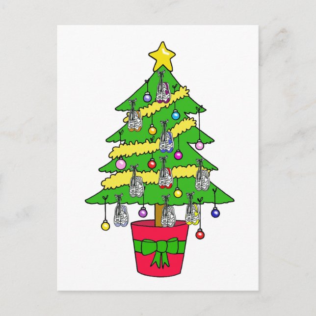 Cartão Postal De Festividades Feliz Natal para o Entusiasta Esportivo (Frente)