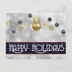 Cartão Postal De Festividades Feliz Natal Simples Elegante Feliz Natal Feliz