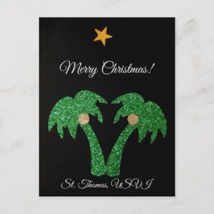 Cartão Postal De Festividades Feliz Natal, St. Thomas USVI