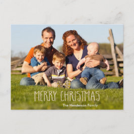 Cartão Postal De Festividades Feliz Natal Vanilla Sparkle