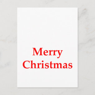 Cartão Postal De Festividades Feliz Natal Vermelho O MUSEUM Zazzle Dons