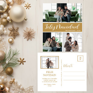 Cartão Postal De Festividades Feliz Navidad 4 Foto