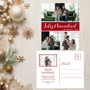 Cartão Postal De Festividades Feliz Navidad 4 Foto