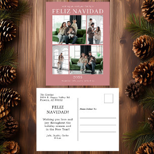 Cartão Postal De Festividades Feliz Navidad 4 Foto