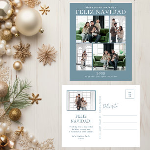Cartão Postal De Festividades Feliz Navidad 5 Foto