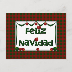 Cartão Postal De Festividades Feliz Navidad - Merry Christmas - Postcard