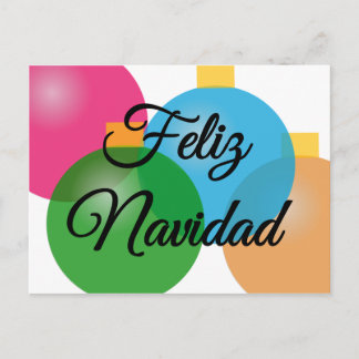 Cartão Postal De Festividades Feliz Navidad - Merry Christmas - Postcard