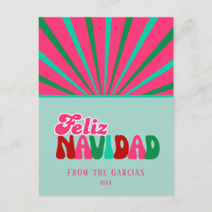 Cartão Postal De Festividades Feliz Navidad - Personalizado não fotográfico