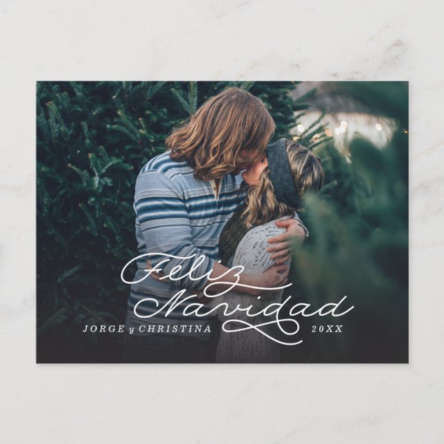 Cartão Postal De Festividades Feliz Navidad, Spanish Christmas Card, postcard (Frente)