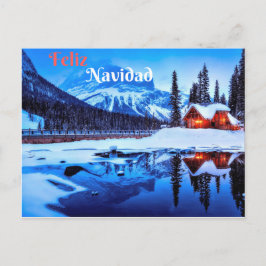 Cartão Postal De Festividades Feliz Navidad Tarjeta Postal