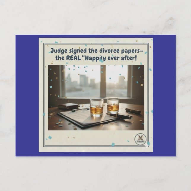 Cartão Postal De Festividades Feliz Nunca Depois (M) (Frente)