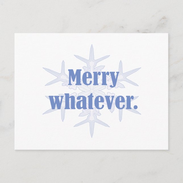 Cartão Postal De Festividades Feliz Que Seja! (Frente)