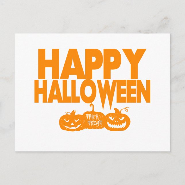 Cartão Postal De Festividades Feliz Truque de Halloween ou Trate Bombeiros (Frente)