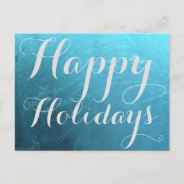 Cartão Postal De Festividades Felizes Feriados Congelados Tipografia de Natal Co