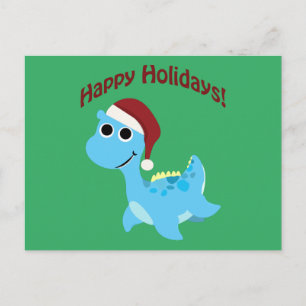 Cartão Postal De Festividades Felizes Férias! Nessie Fofa