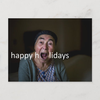 CARTÃO POSTAL DE FESTIVIDADES FELIZES HOLIDAYS