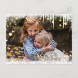 Cartão Postal De Festividades Felry Christmas Sternchen Kundenspezifische Foto