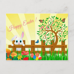 Cartão Postal De Festividades Felz pascoa