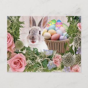 Cartão Postal De Festividades Felz pascoa